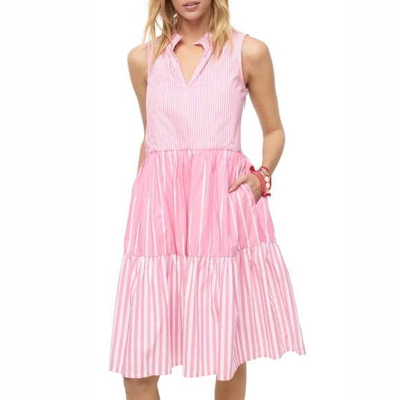 J. Crew Dresses & Skirts - J. Crew tiered popover striped dress
